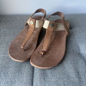 Vionic Women's Brea T-Strap Sandal 9,5 Travel Resort Wear Arch Support Comfort